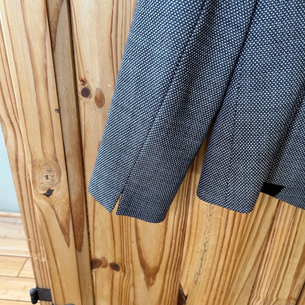 Tahari ASL Blazer Jacket Brown Asymmetrical Button Lined 100% Wool Women's 10 - Picture 4 of 8